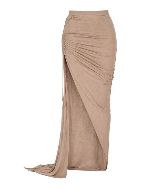 26SS 릭 오웬스 롱 스커트 DS01F4337BH34 BEIGE