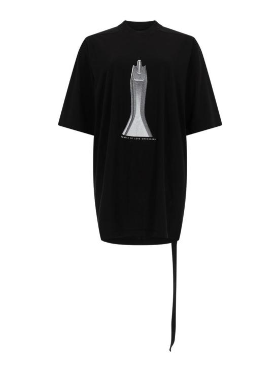 26SS 릭 오웬스 반팔 티셔츠 DS01F4204RNEP50911 BLACK