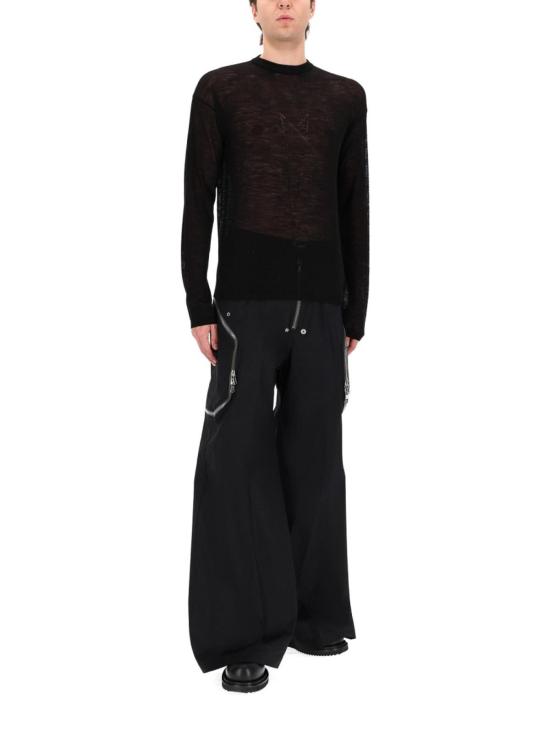 26SS 릭 오웬스 스웨터 RU01F2670KMP09 BLACK - RICK OWENS