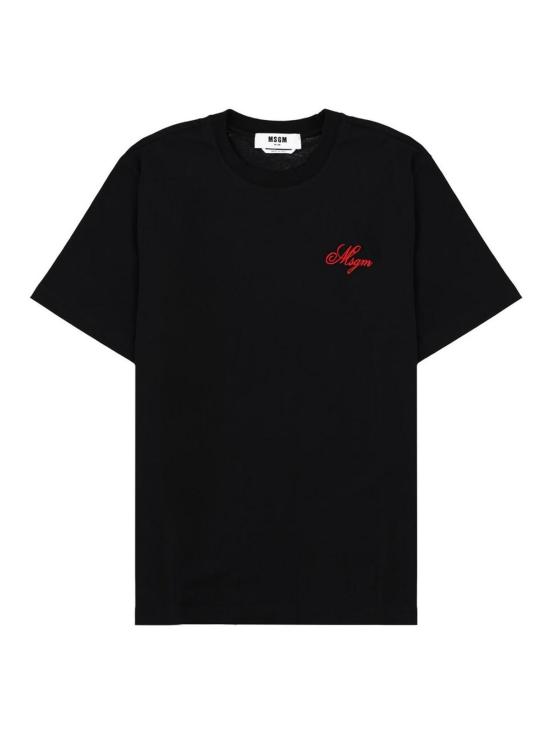 26SS 엠에스지엠 반팔 티셔츠 4040MM123D26700299 BLACK