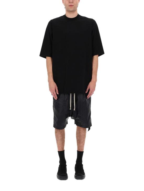 26SS 릭 오웬스 반팔 티셔츠 DU01F4274RIG09 BLACK - RICK OWENS