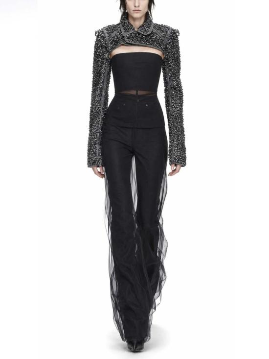 26SS 릭 오웬스 스트레이트 팬츠 RO01F6329TUCV09 Black - RICK OWENS