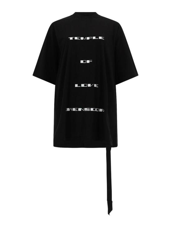 26SS 릭 오웬스 반팔 티셔츠 DS01F4204RNEP70911 BLACK
