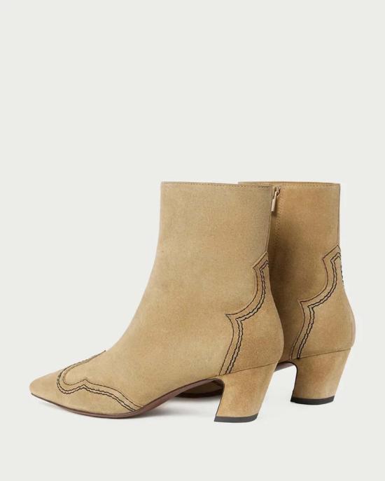  로플러랜달 부츠 로플러 랜달 아스펜 스웨이드 앵클  탄 - LOEFFLER RANDALL