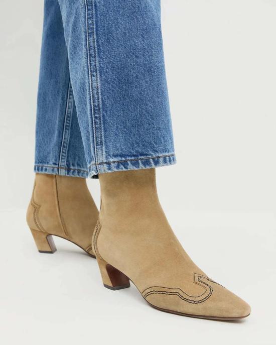  로플러랜달 부츠 로플러 랜달 아스펜 스웨이드 앵클  탄 - LOEFFLER RANDALL