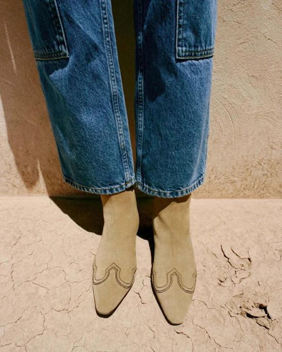 로플러랜달 부츠 로플러 랜달 아스펜 스웨이드 앵클  탄 - LOEFFLER RANDALL