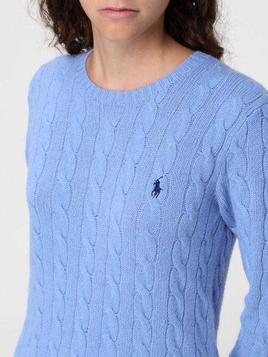 26FW 폴로 랄프로렌 폴로 자수 케이블 니트 스웨터 211971865 004 Ink - POLO RALPH LAUREN