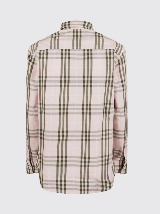 26FW 버버리 레귤러핏 체크 코튼 셔츠 8127212 Pink - BURBERRY
