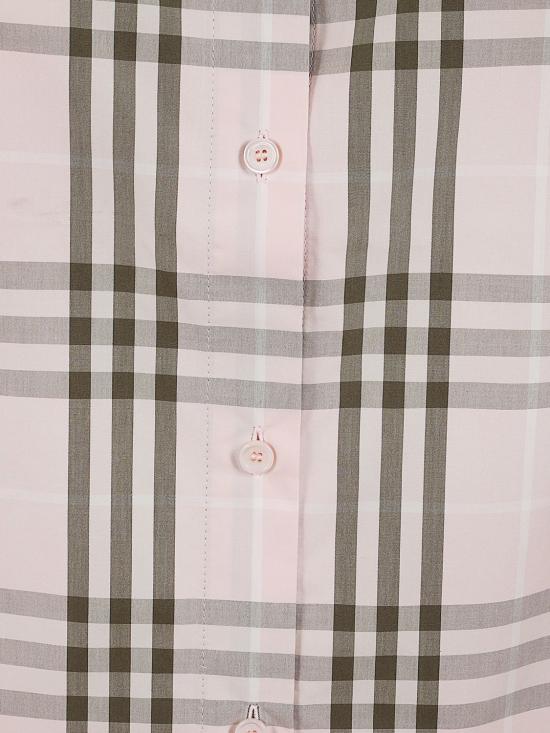 26FW 버버리 레귤러핏 체크 코튼 셔츠 8127212 Pink - BURBERRY