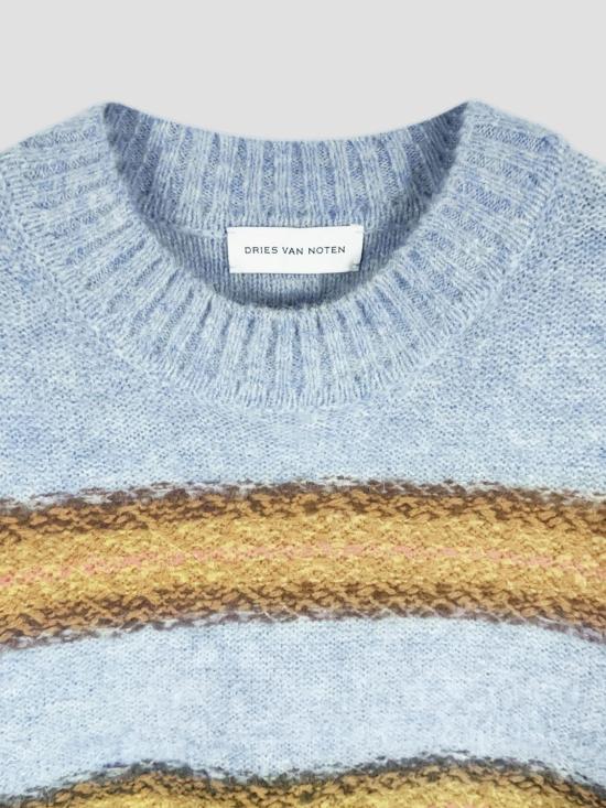 26FW 드리스 반 노튼 스웨터 2620212364755 514 Sky Blue - DRIES VAN NOTEN