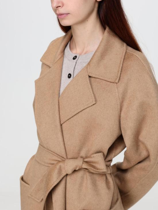 26FW 막스마라 리베레 벨티드 롱 로브 코트 2621016052600 001 Camel - MAX MARA