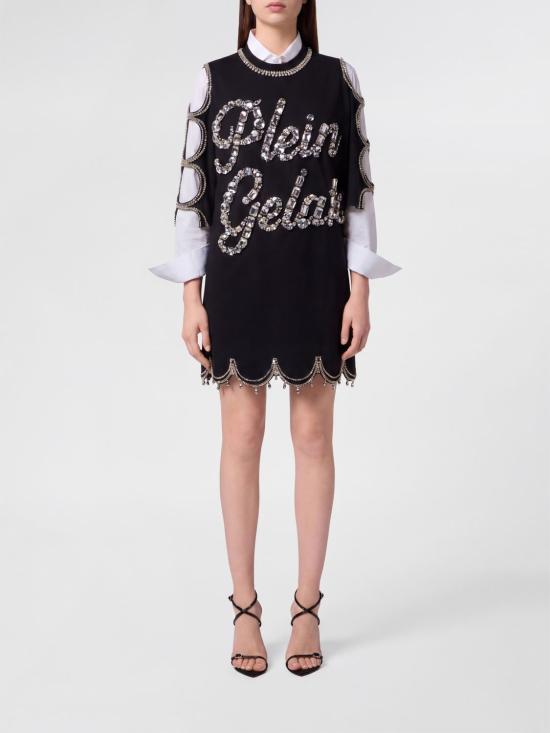 26SS 필립 플레인 롱 원피스 PAFCWTG0700PJY002N 02 Black