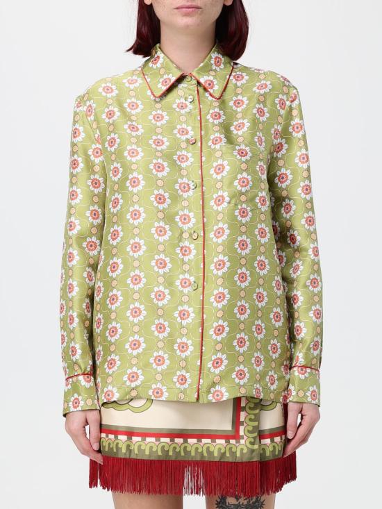 26FW 라 더블제이 블라우스 SHI0001SIL001AMB08 GR02 Green
