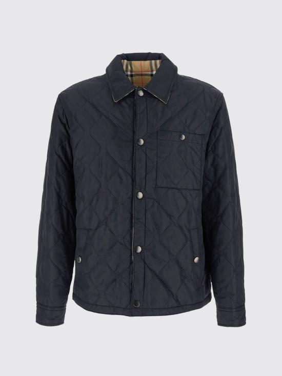 26FW 버버리 리버시블 퀼티드 나일론 오버셔츠 8115788 Black - BURBERRY