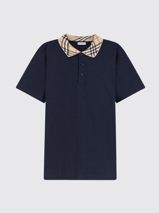 26FW 버버리 폴로 티셔츠 8126967 Navy - BURBERRY