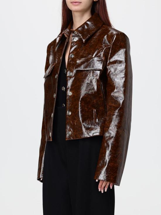 26FW 스포트막스 가죽 자켓 2622046051600 001 Burnt - SPORTMAX
