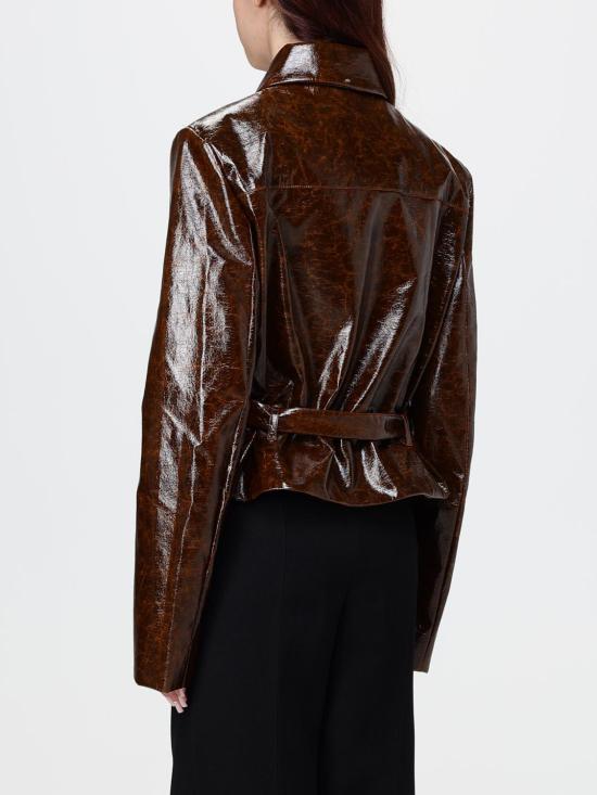 26FW 스포트막스 가죽 자켓 2622046051600 001 Burnt - SPORTMAX