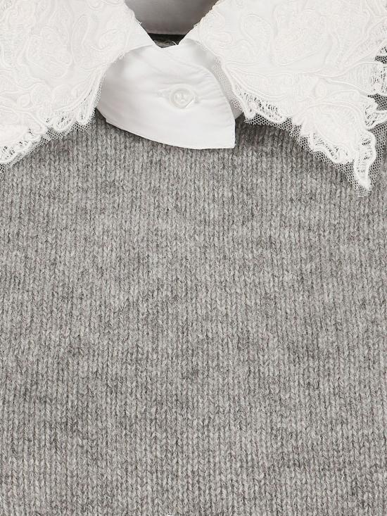 26FW 에르마노 설비노 스웨터 D495M319APPYI N1704 White - ERMANNO SCERVINO