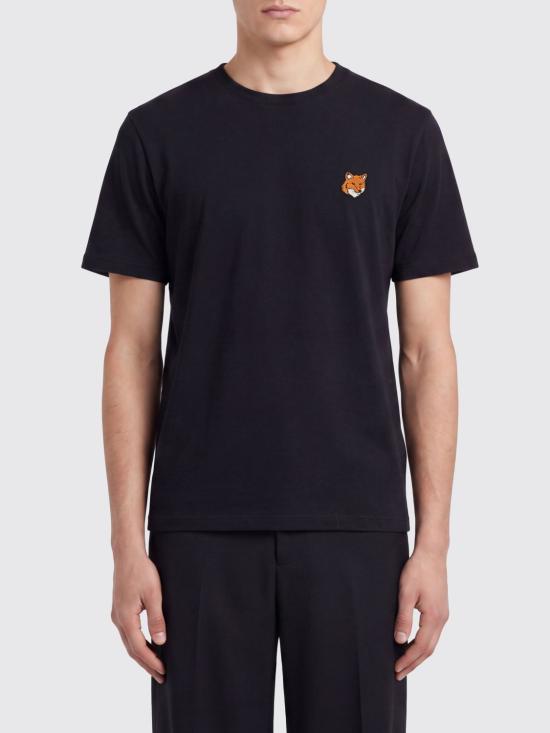 26FW 메종키츠네 폭스 헤드 레귤러 티셔츠 PM00107KJ7026 P199 Black