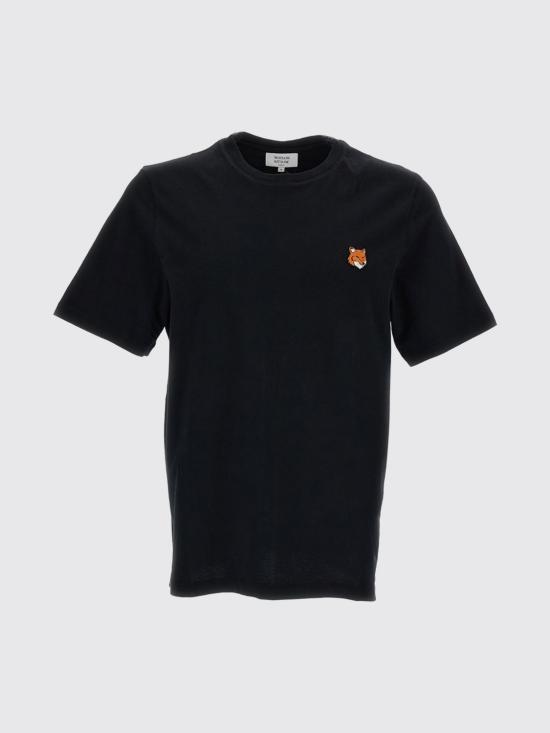 26FW 메종키츠네 폭스 헤드 레귤러 티셔츠 PM00107KJ7026 P199 Black - MAISON KITSUNE