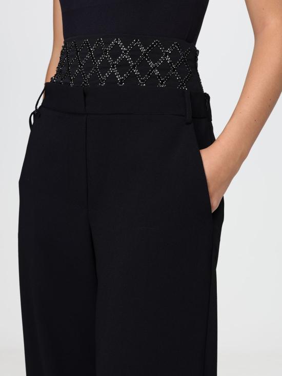26FW 시모나 코르셀리니 스트레이트 팬츠 A26CEPA10301 V0003 Black - SIMONA CORSELLINI
