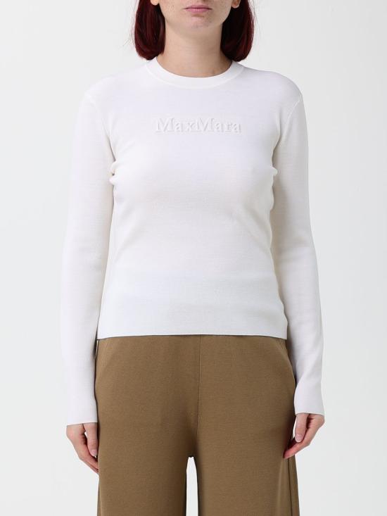 26FW 막스마라 만토 스웨터 2621366082600 001 White