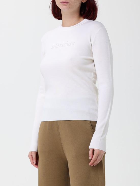 26FW 막스마라 만토 스웨터 2621366082600 001 White - MAX MARA