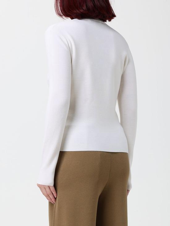 26FW 막스마라 만토 스웨터 2621366082600 001 White - MAX MARA