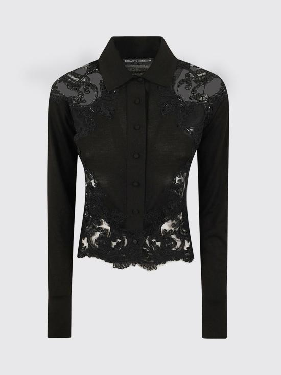 26FW 에르마노 설비노 블라우스 D495K304APCTATL 95708 Black - ERMANNO SCERVINO