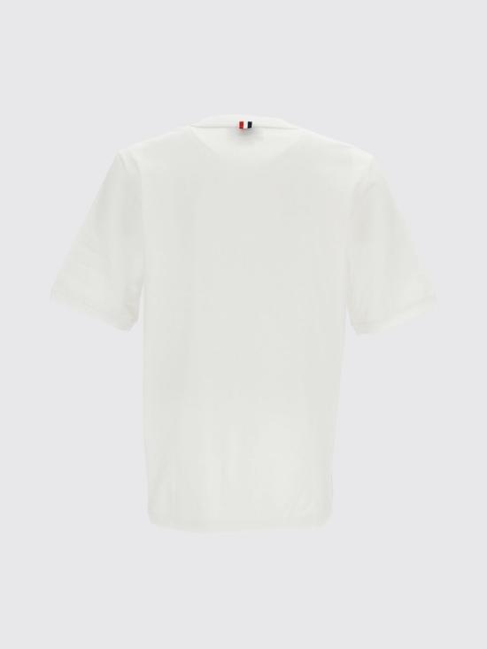26FW 톰브라운 반팔 티셔츠 MJT581AJ0276 100 White - THOM BROWNE