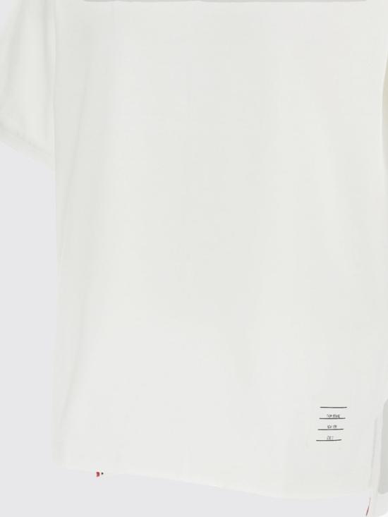 26FW 톰브라운 반팔 티셔츠 MJT581AJ0276 100 White - THOM BROWNE