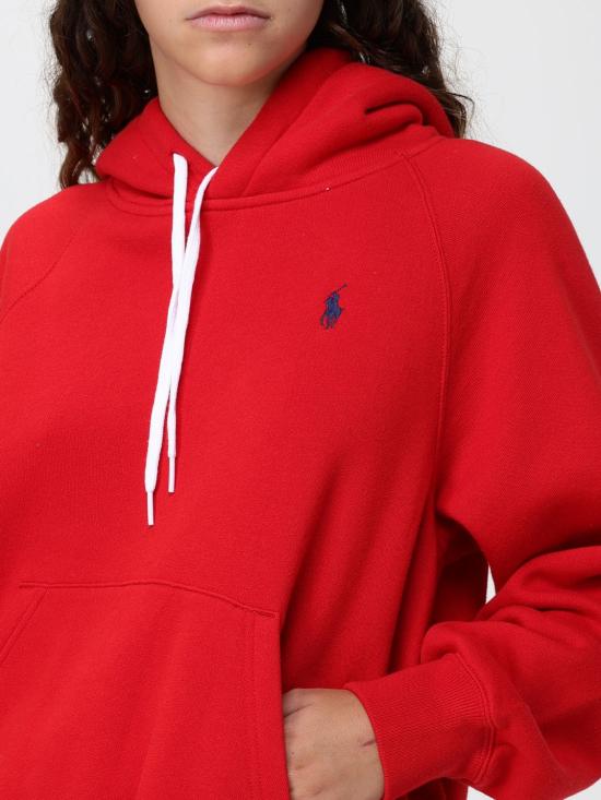 26FW 폴로 랄프로렌 후드 티셔츠 211971698 510 Red - POLO RALPH LAUREN
