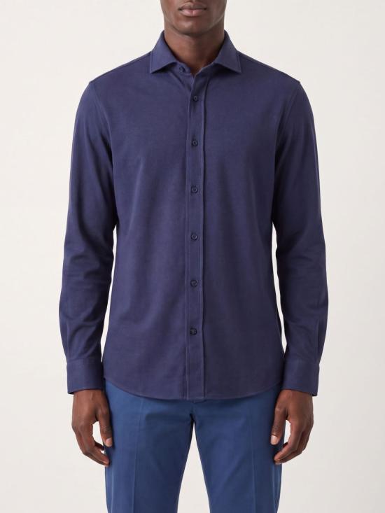 26FW 브루넬로 쿠치넬리 셔츠 MY6370627 C019 Blue 1