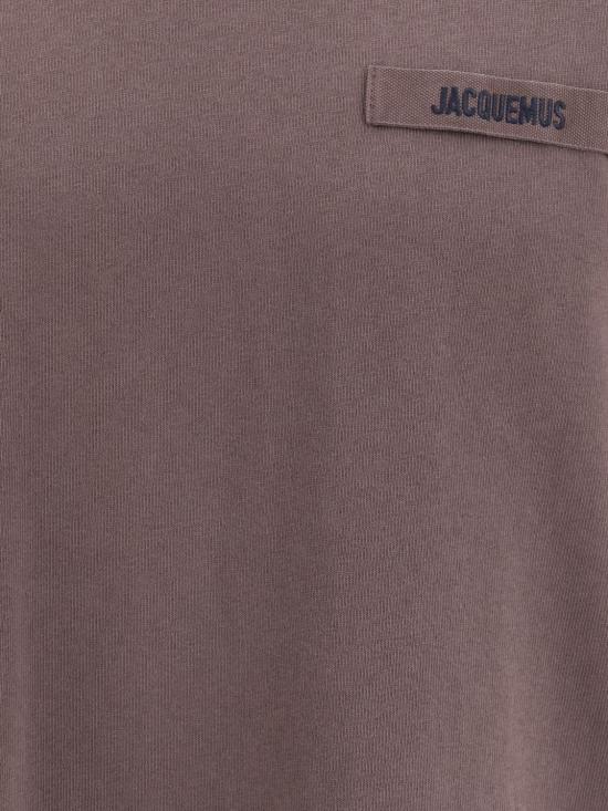 26FW 자크뮈스 그로그랭 로고 티셔츠 TSM00133AJ00226 850 Brown - JACQUEMUS