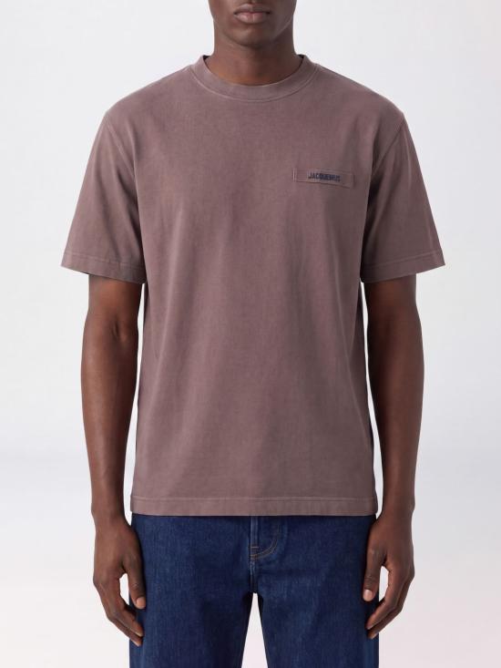 26FW 자크뮈스 그로그랭 로고 티셔츠 TSM00133AJ00226 850 Brown