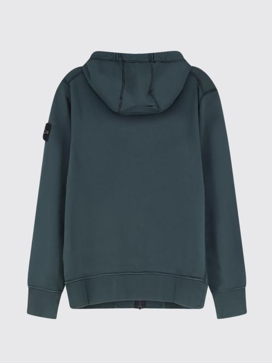 26FW 스톤 아일랜드 오가닉 코튼 플리스 레귤러 핏 후드 집업 6100061S0051 V005S Green - STONE ISLAND