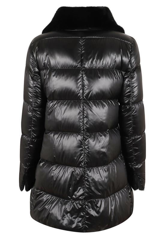 26FW 에르노 나일론 울트라라이트 레이디 얼터너티브 퍼 A-쉐입 자켓 PI002140D 12017Z Black - HERNO