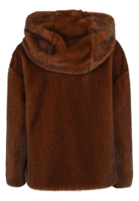 26FW 에르노 멜란지 얼터너티브 밍크 퍼 보머 자켓 GI000318D 12739 Brown - HERNO