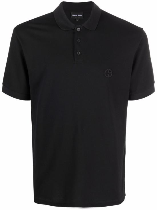 26FW 조르지오 아르마니 폴로 티셔츠 8NSF70 SJCNZUC99 BLACK