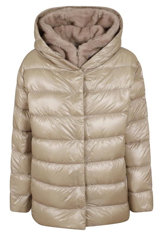 26FW 에르노 밍크 퍼 이펙트 파카 재킷 밍크 퍼 이펙트 파카 재킷 PI002312D 12017Z Neutrals - HERNO