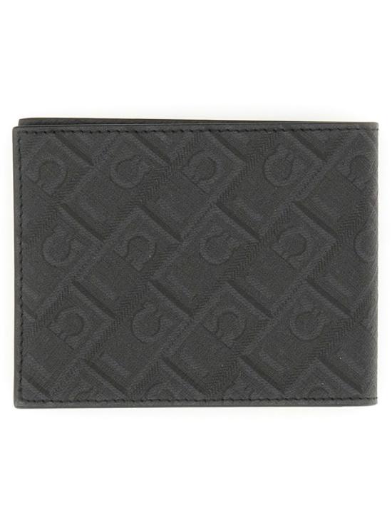 26FW 살바토레 페라가모 모노그램 숏 월렛 780328 661550002 Grey - SALVATORE FERRAGAMO