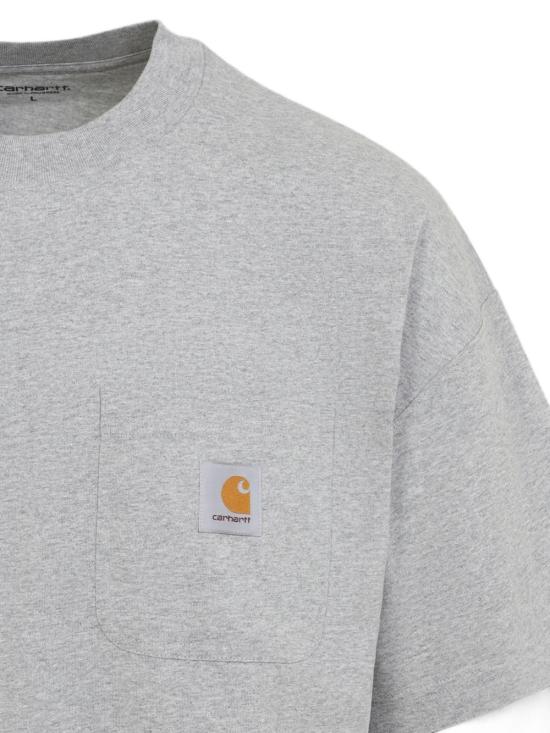 26FW 칼하트 WIP 반팔 티셔츠 I037015 V6XX GREY - CARHARTT WIP