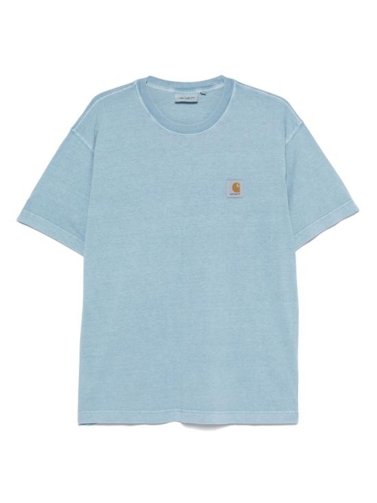 26FW 칼하트 WIP 숏슬리브 넬슨 티셔츠 I029949 3HXGD LIGHT BLUE