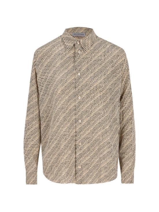 26FW 발렌시아가 모노그램 셔츠 모노그램 셔츠 A002B2TUL729364 Neutrals