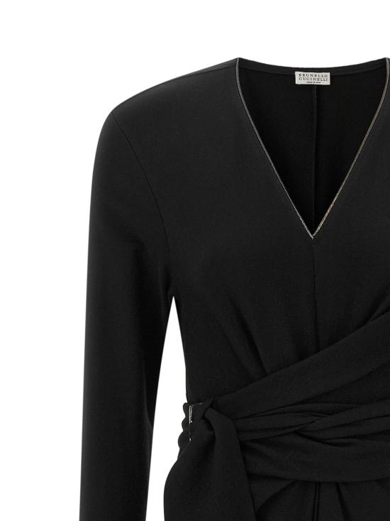 26FW 브루넬로 쿠치넬리 원피스 BR341658BM BLACK - BRUNELLO CUCINELLI