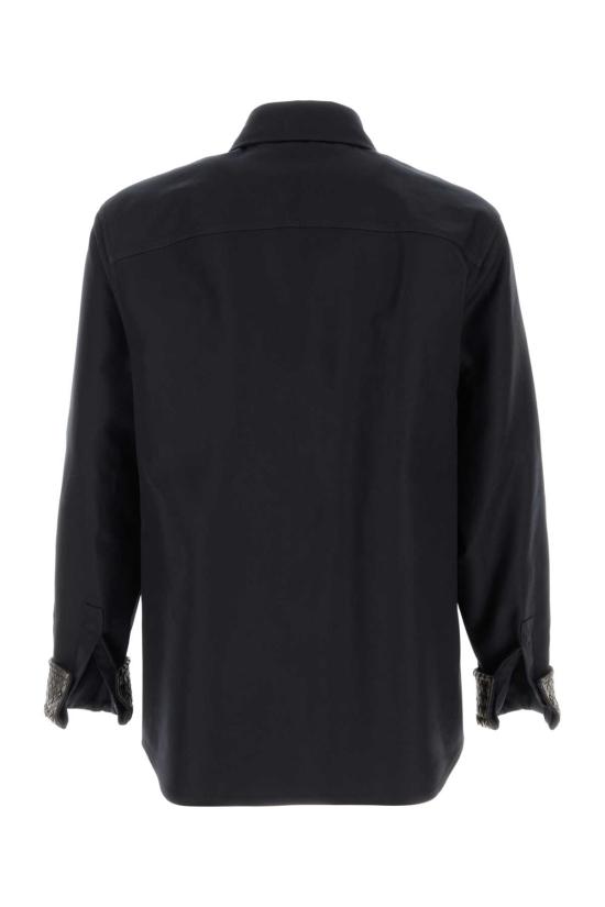 26FW 보테가베네타 긴팔 셔츠 875561V6CK0 4071 Black - BOTTEGA VENETA