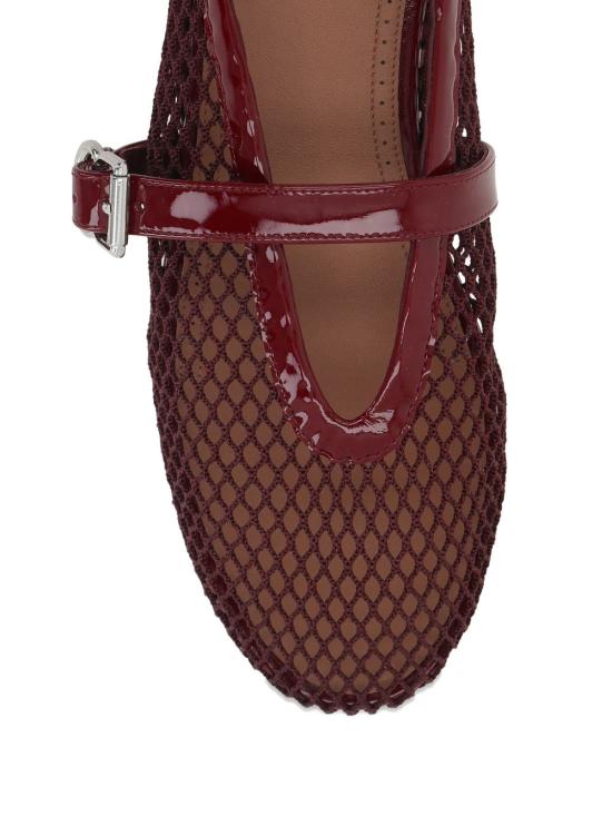 26FW 알라이아 피쉬넷 발레 플랫 AA3A029TK007 325 BORDEAUX - ALAIA