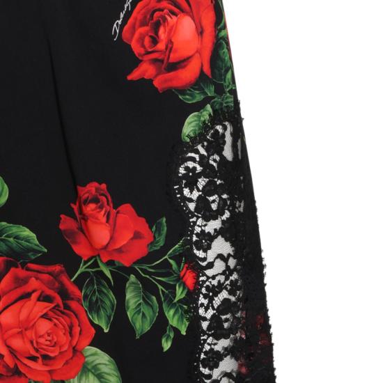 26FW 돌체앤가바나 미디 스커트 F4DE2TFSA9RHN6EJ Black - DOLCE & GABBANA