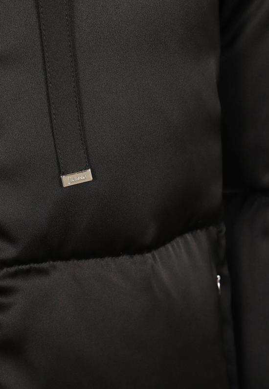 26FW 에르노 하이넥 새틴 숏 다운 자켓 하이넥 새틴 숏 다운 자켓 PI00186DR 12912 Black - HERNO