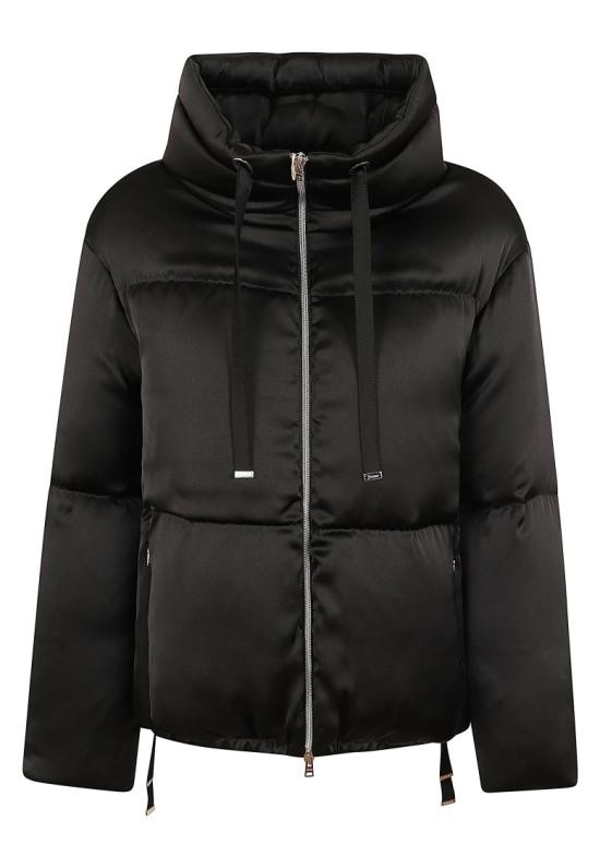 26FW 에르노 하이넥 새틴 숏 다운 자켓 하이넥 새틴 숏 다운 자켓 PI00186DR 12912 Black